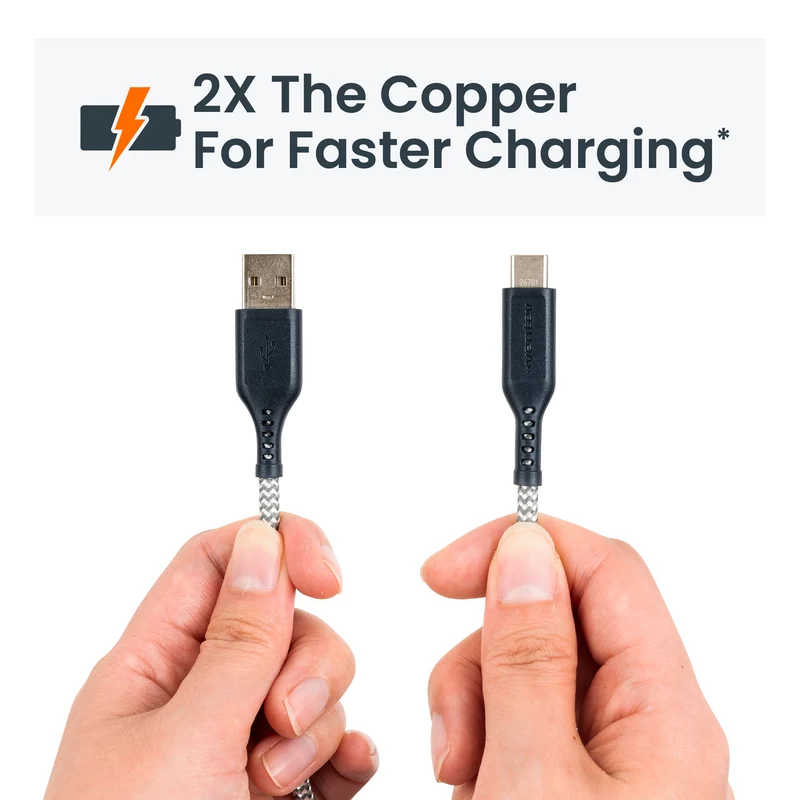 Braided USB-A to Micro-USB High Speed 6 Foot Cable