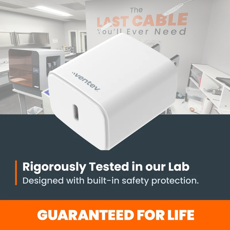 20W ULTRAFAST USB-C Universal Wall Charger with USB-C to Apple Lightning Cable