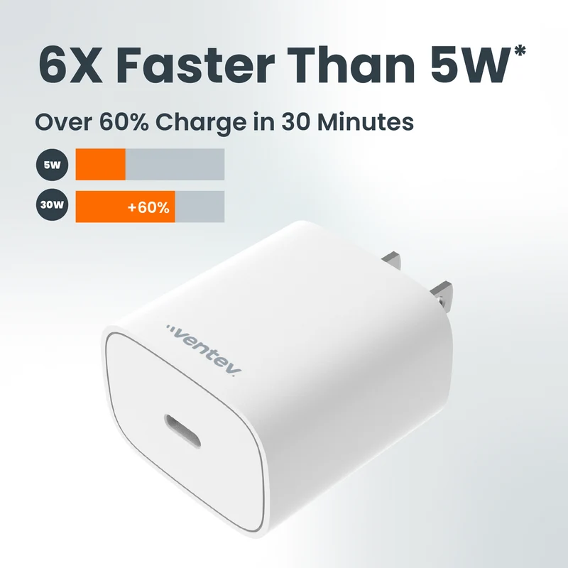 30W ULTRAFAST USB-C Universal Wall Charger