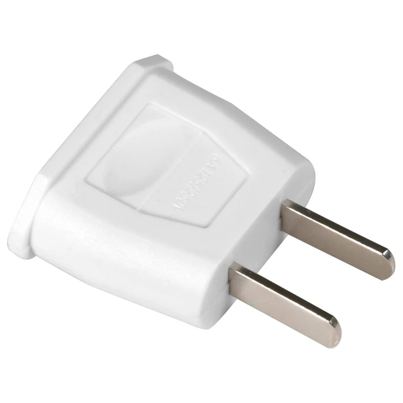 Aukru 3X Adaptateur de Voyage Prise France/Allemagne/Europe vers USA amérique/uS/Chine, Japon Canada, Mexique Blanc
