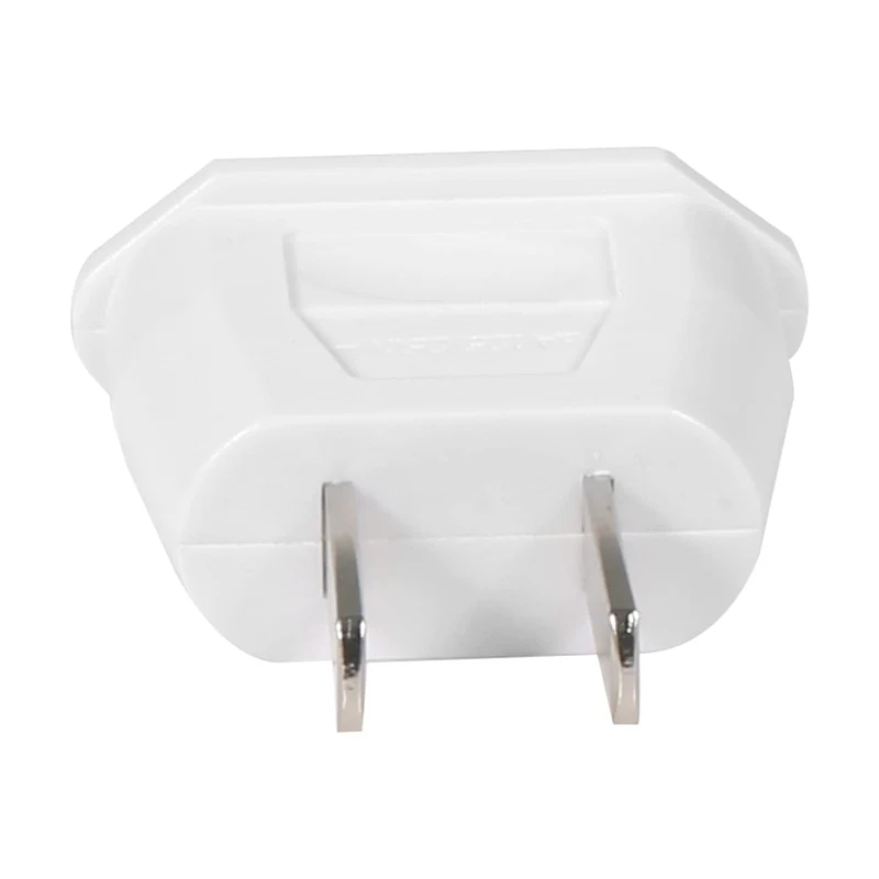 Aukru 3X Adaptateur de Voyage Prise France/Allemagne/Europe vers USA amérique/uS/Chine, Japon Canada, Mexique Blanc