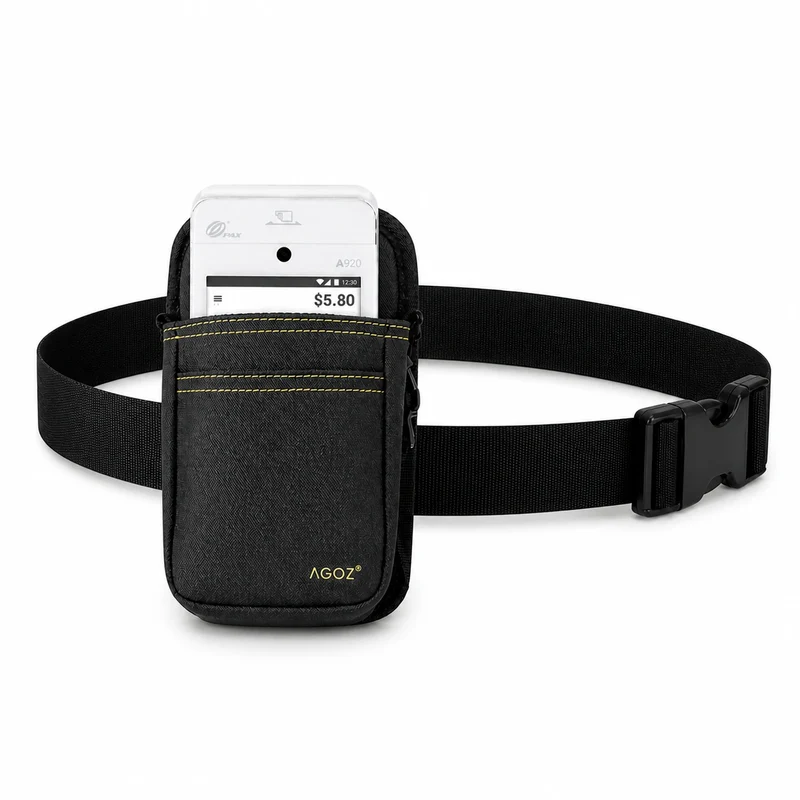 Étui de caisse POS portable PAX avec ceinture de taille robuste réglable | Agoz