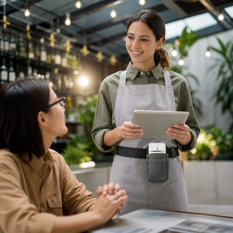 Étui de caisse POS portable PAX avec ceinture de taille robuste réglable | Agoz