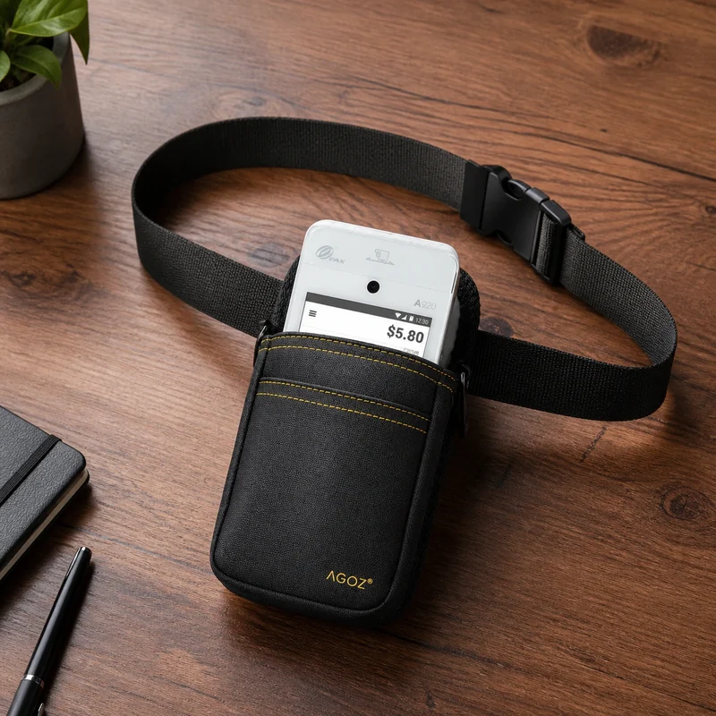 Étui de caisse POS portable PAX avec ceinture de taille robuste réglable | Agoz
