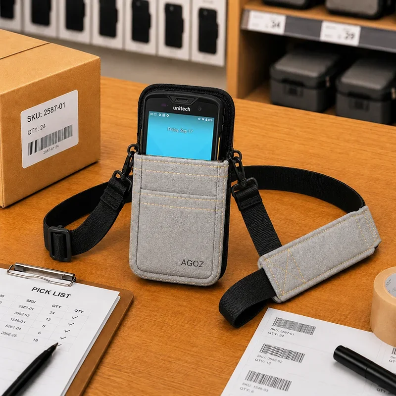 Étui d'épaule pour scanner Unitech pour mobilité en établissement | Agoz