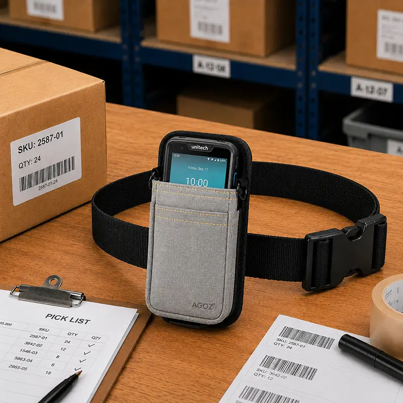 Pochette ceinture Unitech pour transport de scanner compact | Agoz
