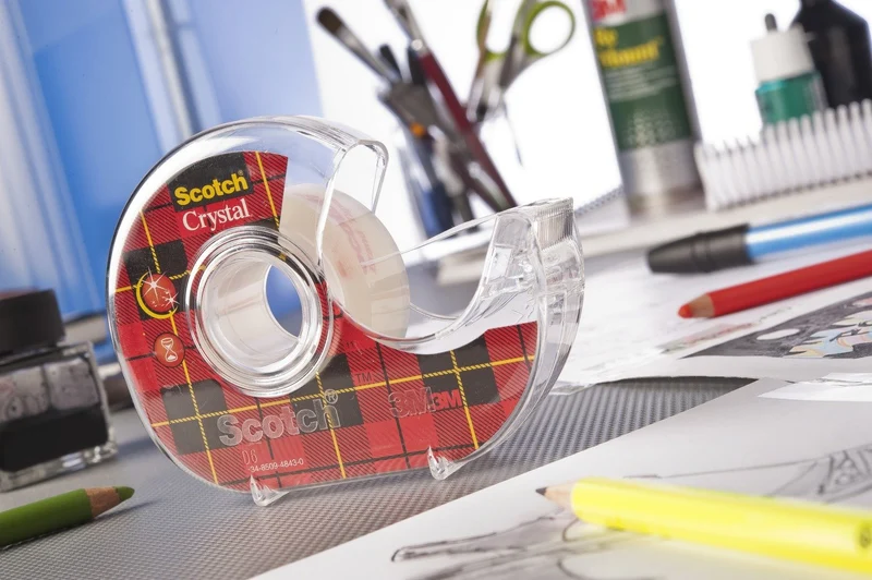 Scotch 6-1915P3 - Nastro adesivo, 3 rotoli, trasparenti Crystal, 19 mm x 15 m, 3 Pezzi