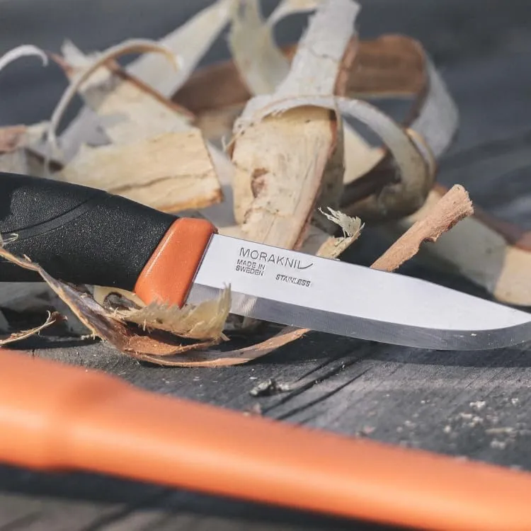 Mora Couteau Companion MG Noir/Kaki, Lame 10,5 cm