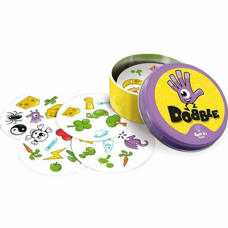 Zygomatic - Dobble Classique - Jeu de Cartes pour Enfants dès 6 ans - Jeu de Société a Jouer en Famille - Jeu de Rapidité 2 à 8 joueurs - Boite Métal pour Voyage - 15 min - en Français