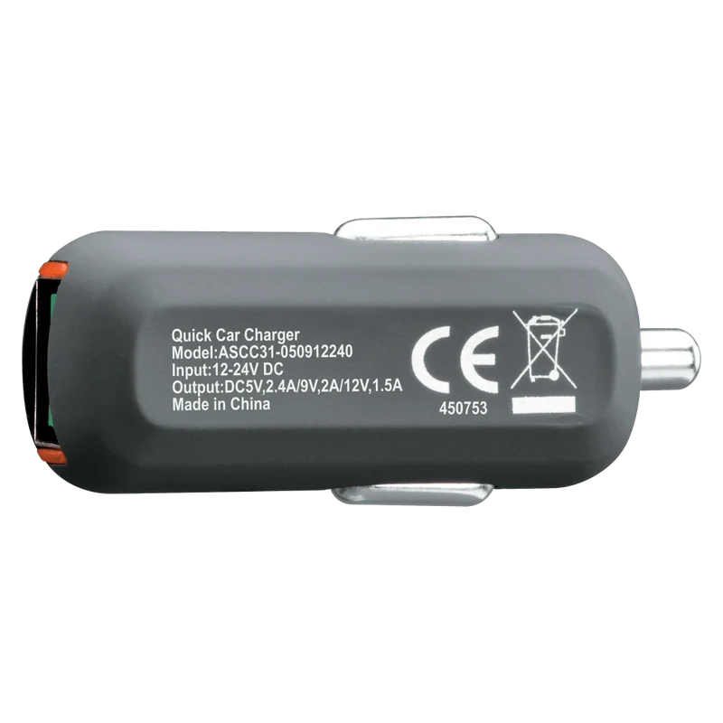 24W ULTRAFAST USB-A Universal Mini Car Charger