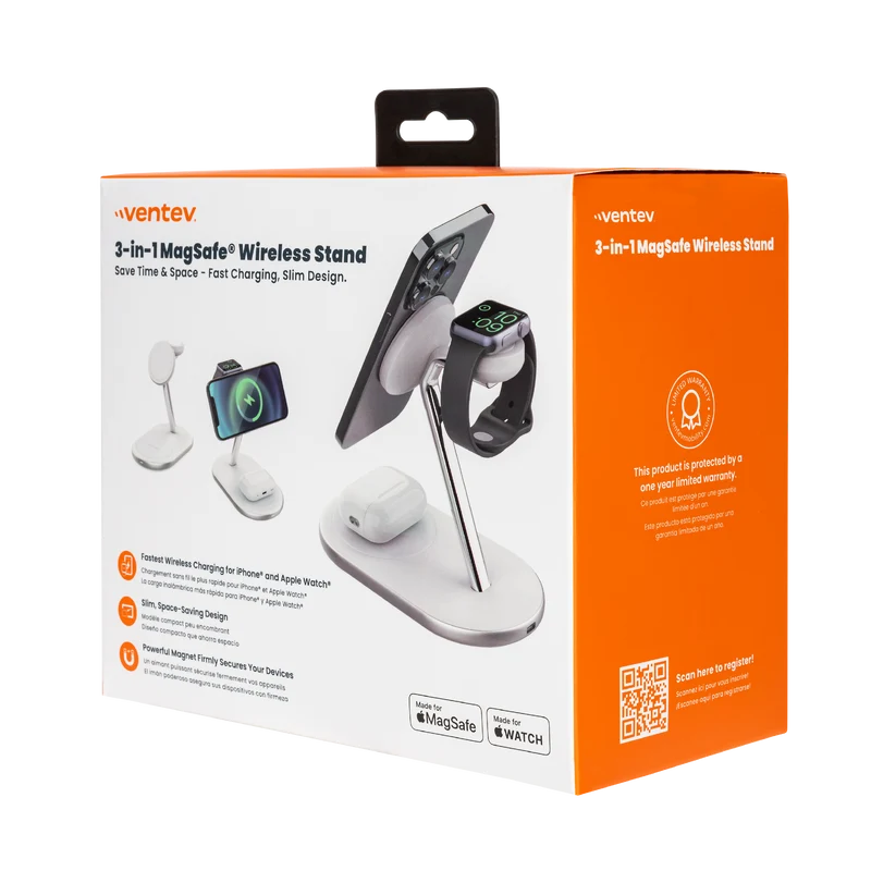 15W ULTRAFAST 3 in 1 Wireless Charging Stand
