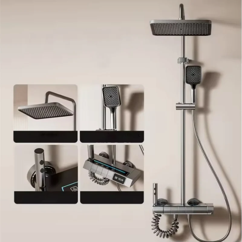 Kit de douche avec écran numérique 4 en 1