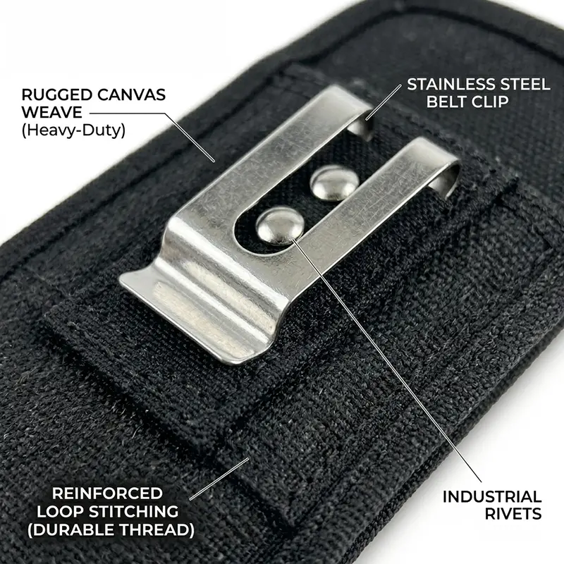 Étui pour ordinateur mobile Zebra TC58 TC58e avec clip ceinture et boucle de qualité militaire | Agoz