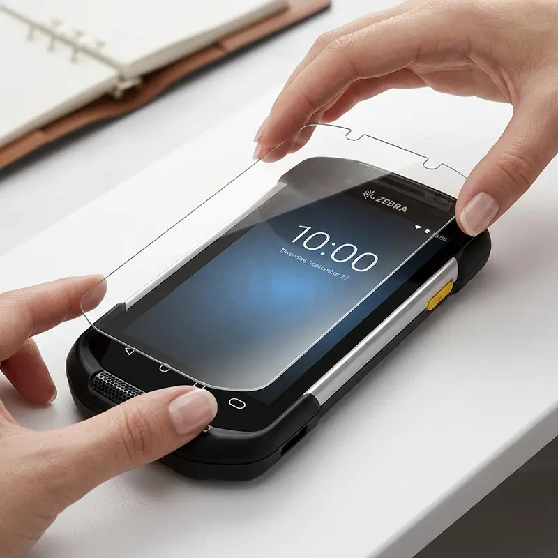Protecteur d'écran en verre trempé Zebra TC70 / TC72 / TC75 pour flottes d'ordinateurs mobiles actifs TC7X | Agoz