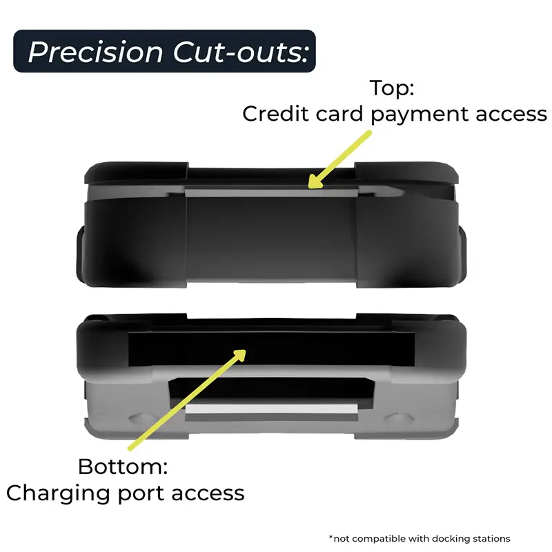 Étui-housse de protection en silicone pour terminal portable Toast Go 2 | Agoz