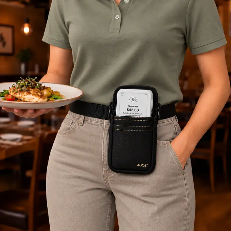 Étui holster pour terminal POS portable Clover Flex avec ceinture robuste | Agoz