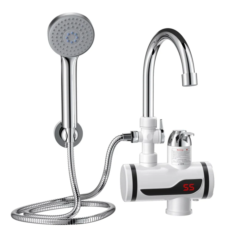 Robinet et douche avec chauffage intégré
