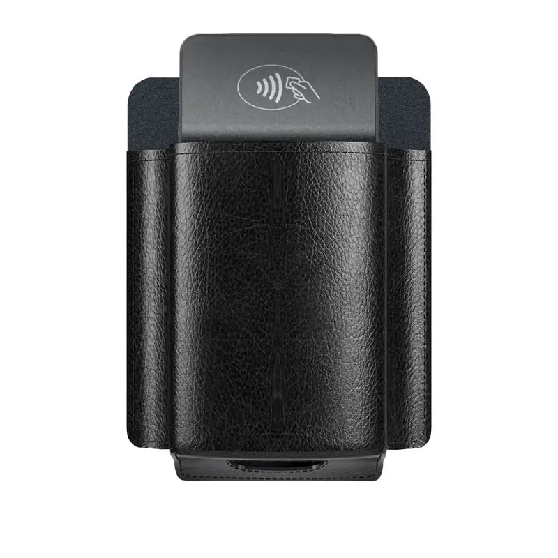 Étui robuste en cuir pour terminal de point de vente Castles avec clip de ceinture | Agoz
