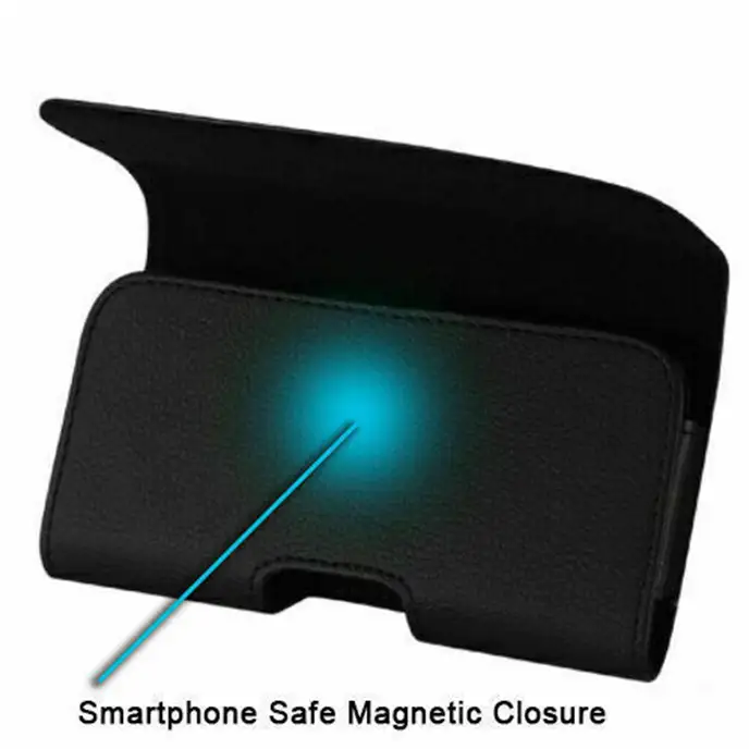 Étui en cuir avec clip ceinture et boucle