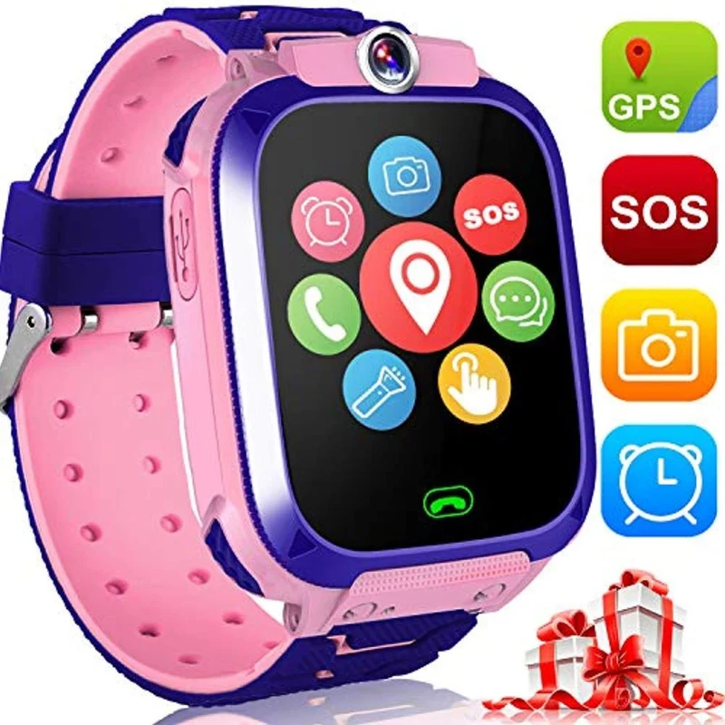 Montre connectée pour enfants avec caméra, suivi GPS et appels, bouton SOS