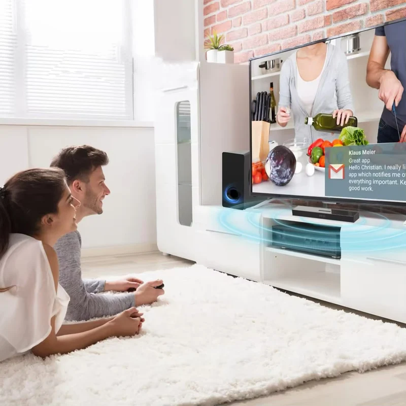 Barre de son avec Bluetooth et caisson de basse sans fil
