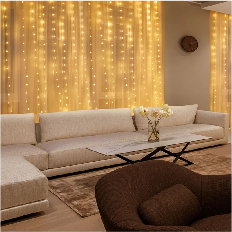 Rideau lumineux LED 3x3m