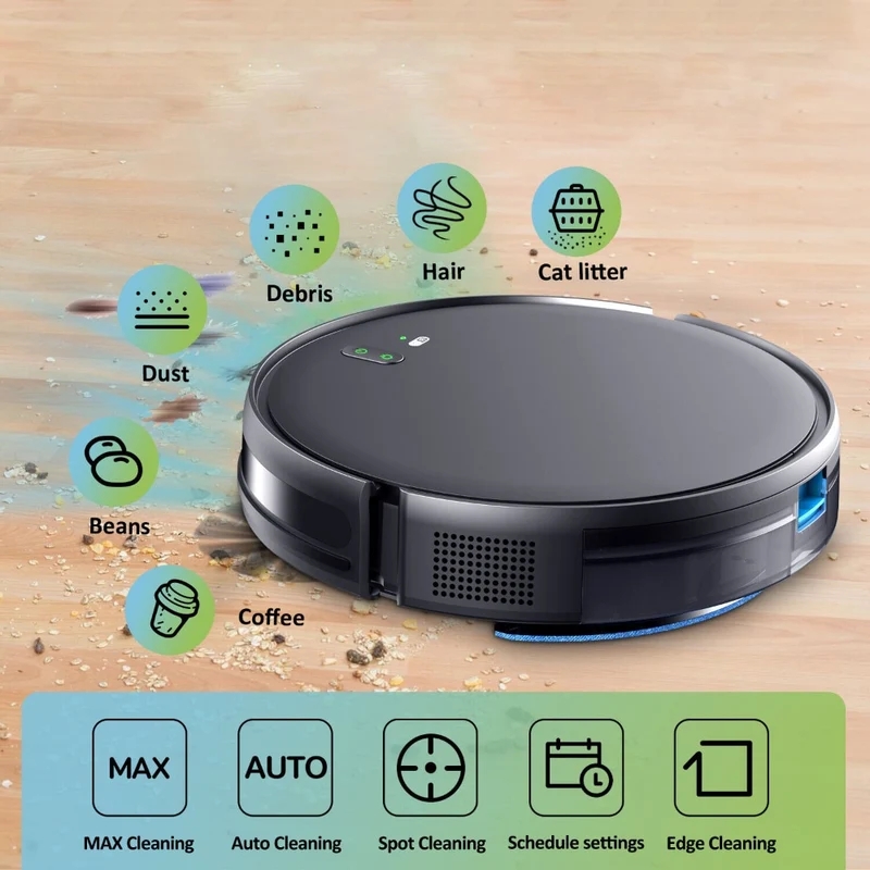 Aspirateur robot et nettoyeur de sol avec base de chargement