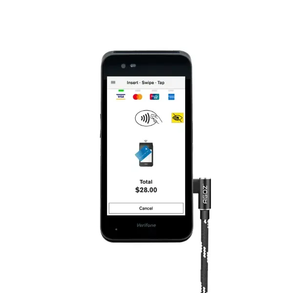 Câble de charge USB-C à angle droit pour terminal POS Verifone | Agoz