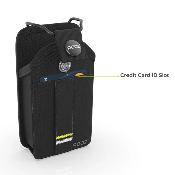 Étui holster pour lecteur de cartes mPOS Verifone avec fermeture à bouton-pression réglable | Agoz