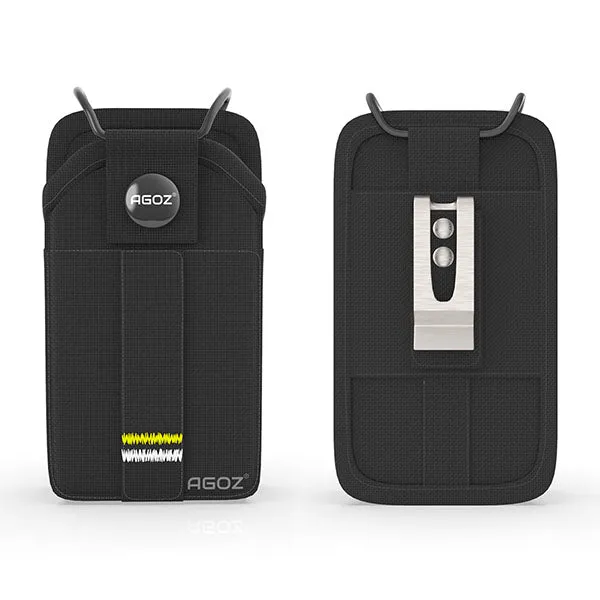 Étui holster pour lecteur de cartes mPOS Verifone avec fermeture à bouton-pression réglable | Agoz