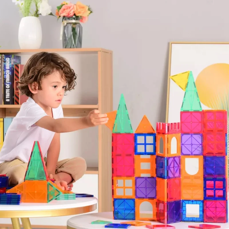 Blocs de construction magnétiques - 120 pièces