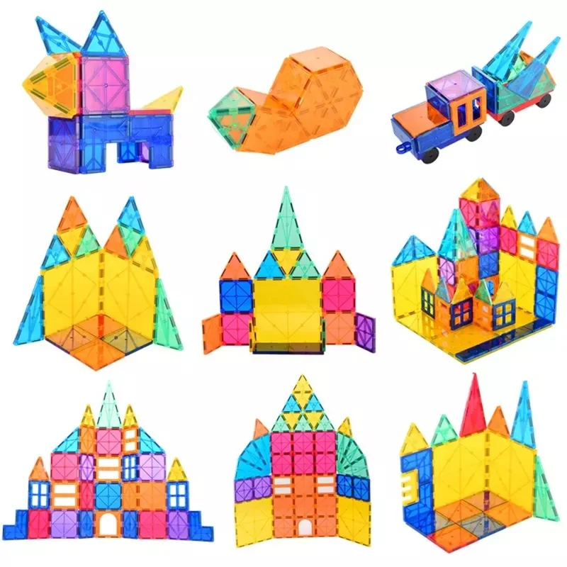 Blocs de construction magnétiques - 120 pièces
