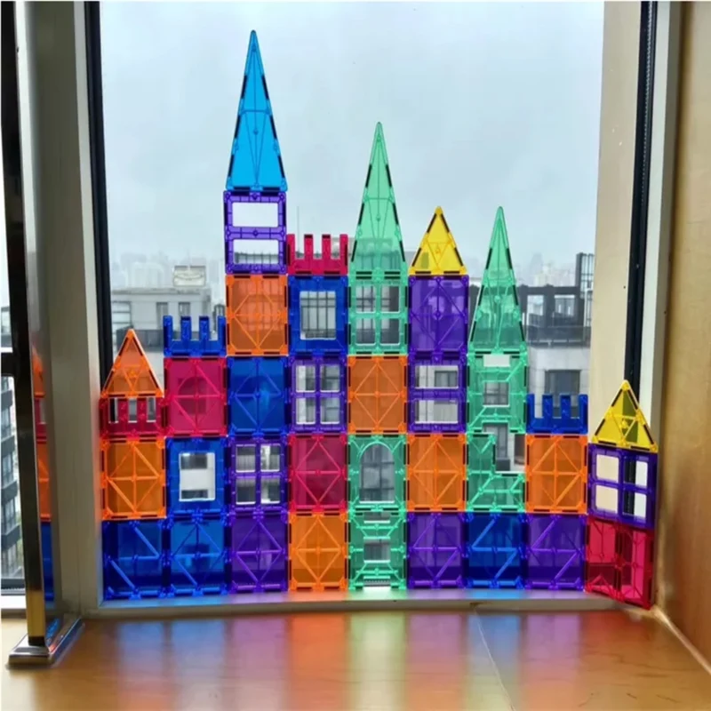 Blocs de construction magnétiques - 120 pièces