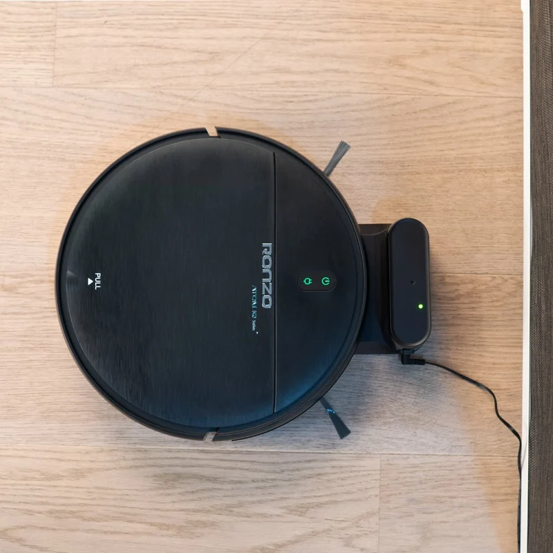 RONZO ATOM IQ Aspirateur robot et nettoyeur de sol avec base de chargement