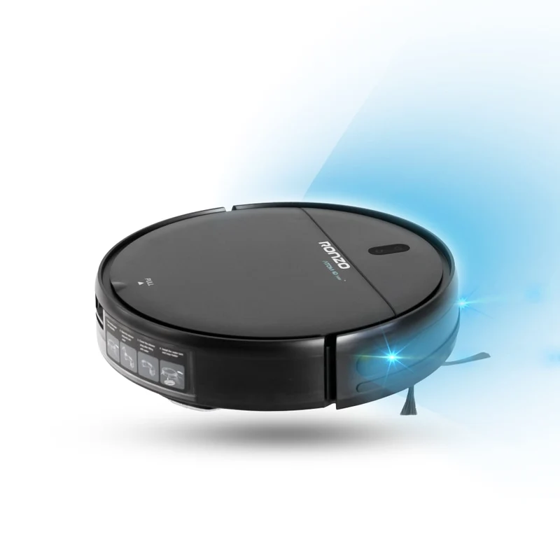 RONZO ATOM IQ Aspirateur robot et nettoyeur de sol avec base de chargement