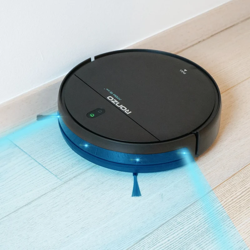 RONZO ATOM IQ Aspirateur robot et nettoyeur de sol avec base de chargement