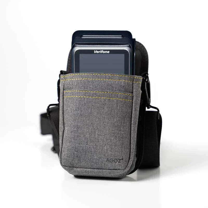Étui pour POS Verifone avec bandoulière réglable à porter en travers du corps | Agoz
