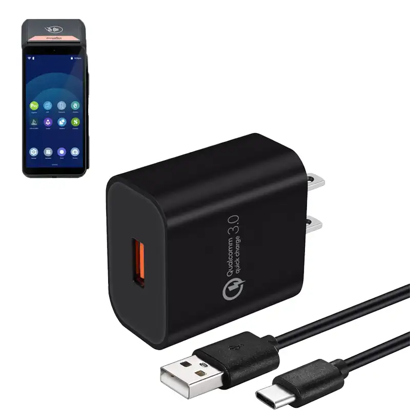 Chargeur mural pour terminal Ingenico POS avec câble USB-C | Agoz