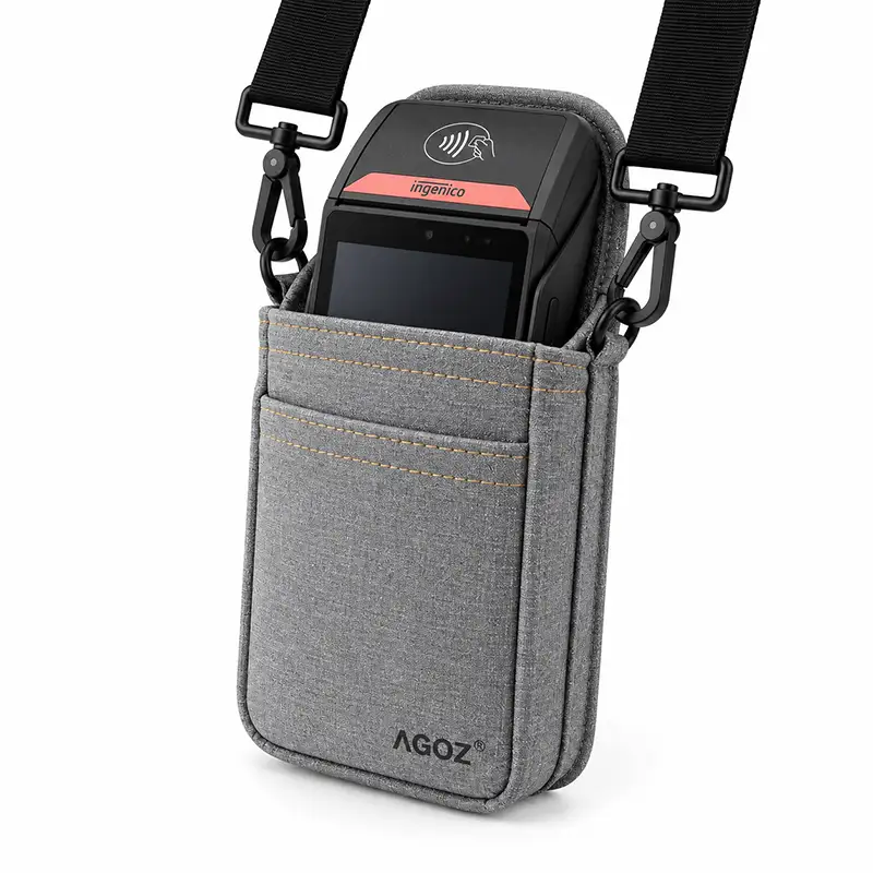 Étui holster portable pour terminal de paiement Ingenico avec bandoulière réglable | Agoz