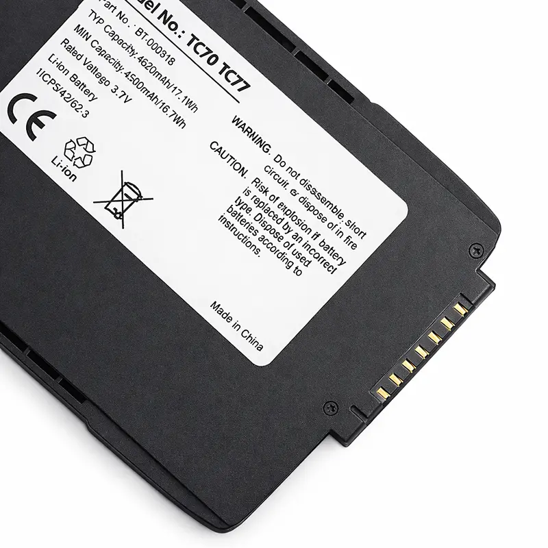 Batterie de remplacement pour ordinateur mobile Zebra TC77 4620mAh Li-Ion Power | Agoz