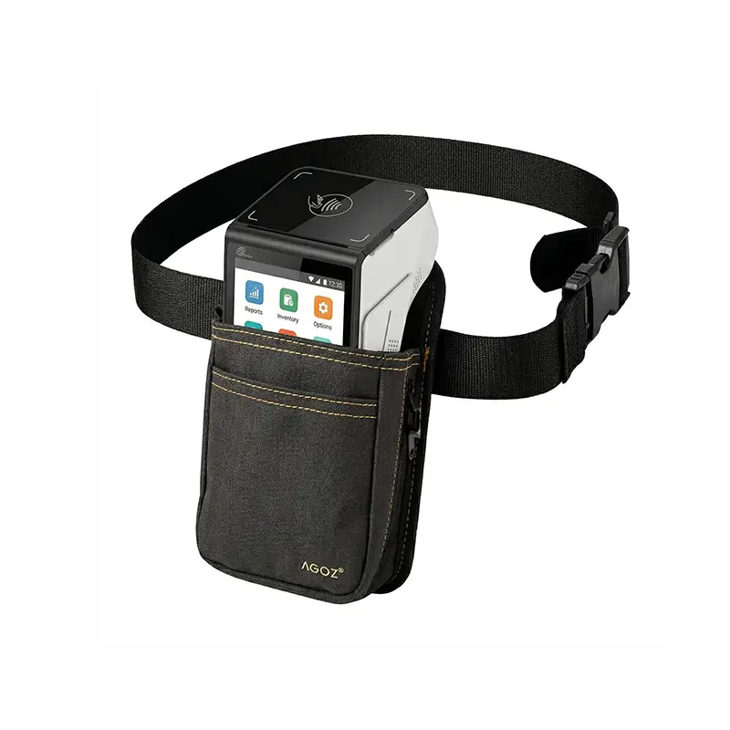 Étui PAX A800 pour point de vente avec bandoulière et ceinture de taille | Agoz