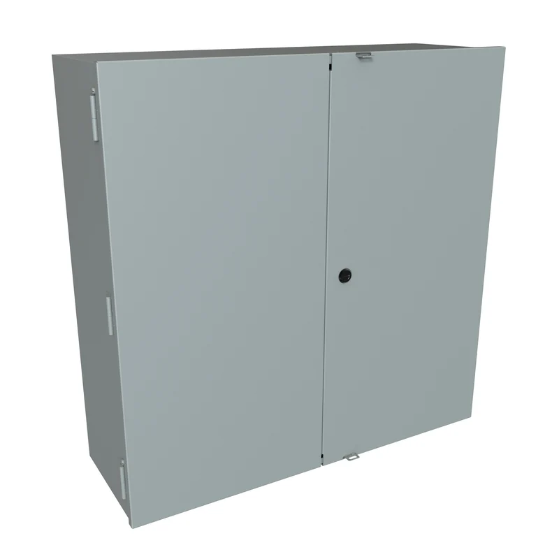 TYPE 1 UG METERING 2 DR CABINET - 30 X 30 X 10 - STEEL/GRAY