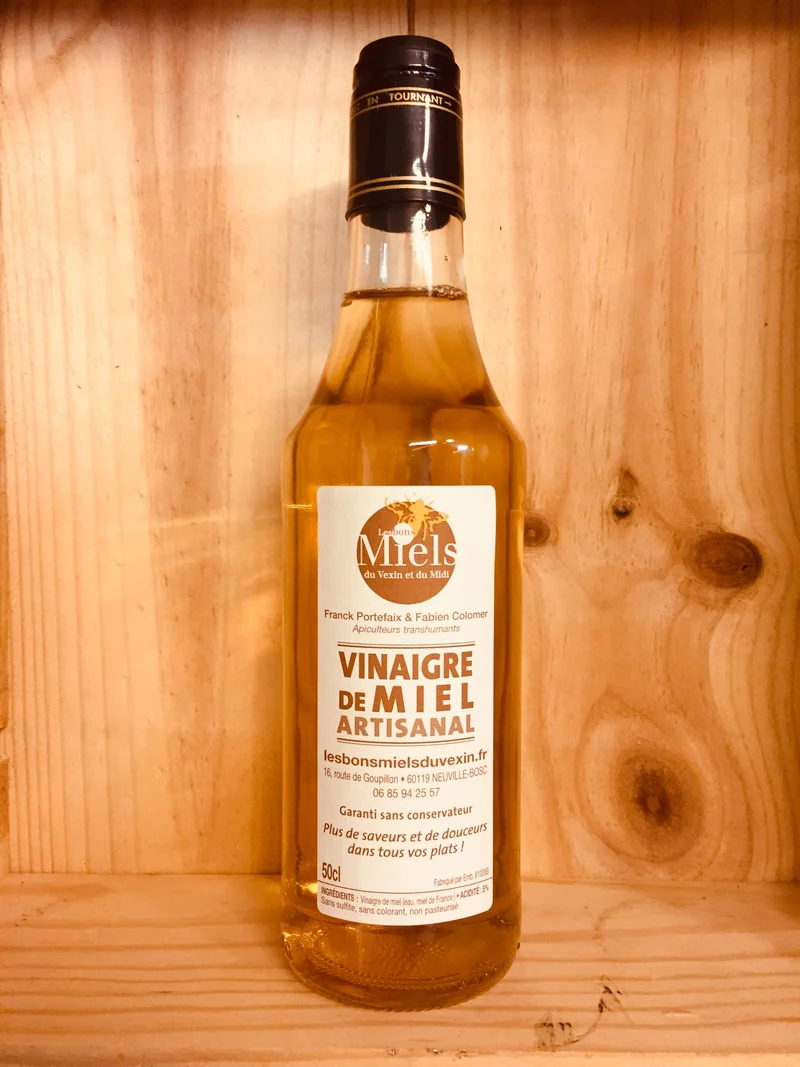 A Découvrir Les Bons Miels du Vexin et du Midi Vinaigre de Miel Vinaigre Miel Framboise 50 cl
