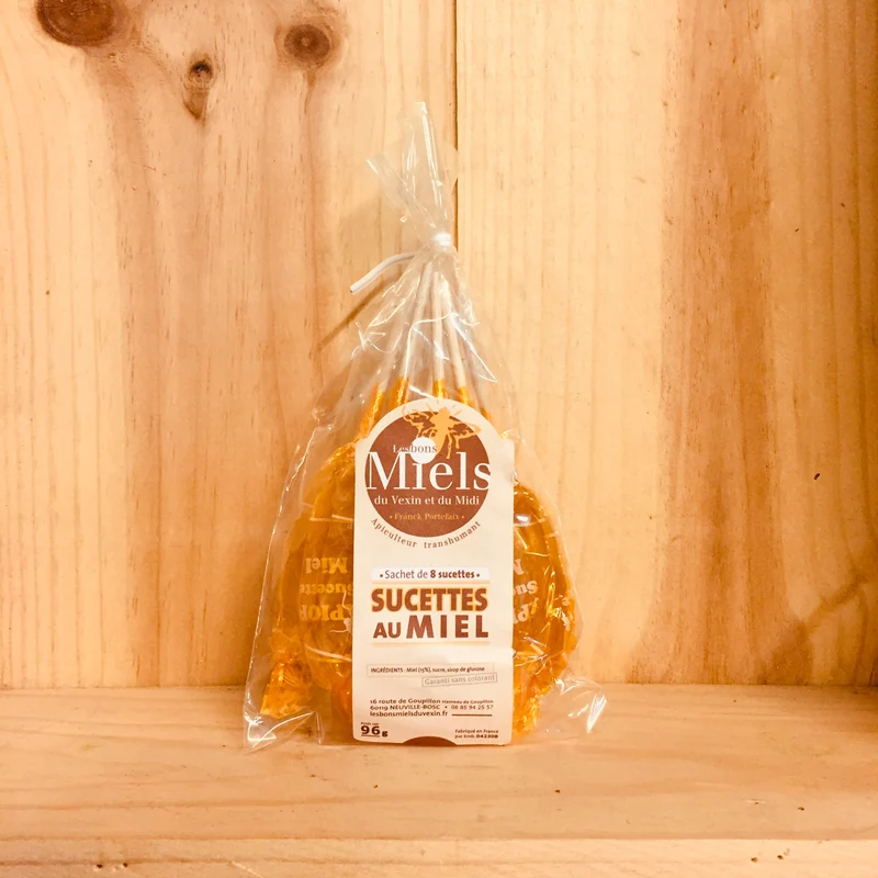 A Découvrir Les Bons Miels du Vexin et du Midi Sucettes Miel X8 Sucettes