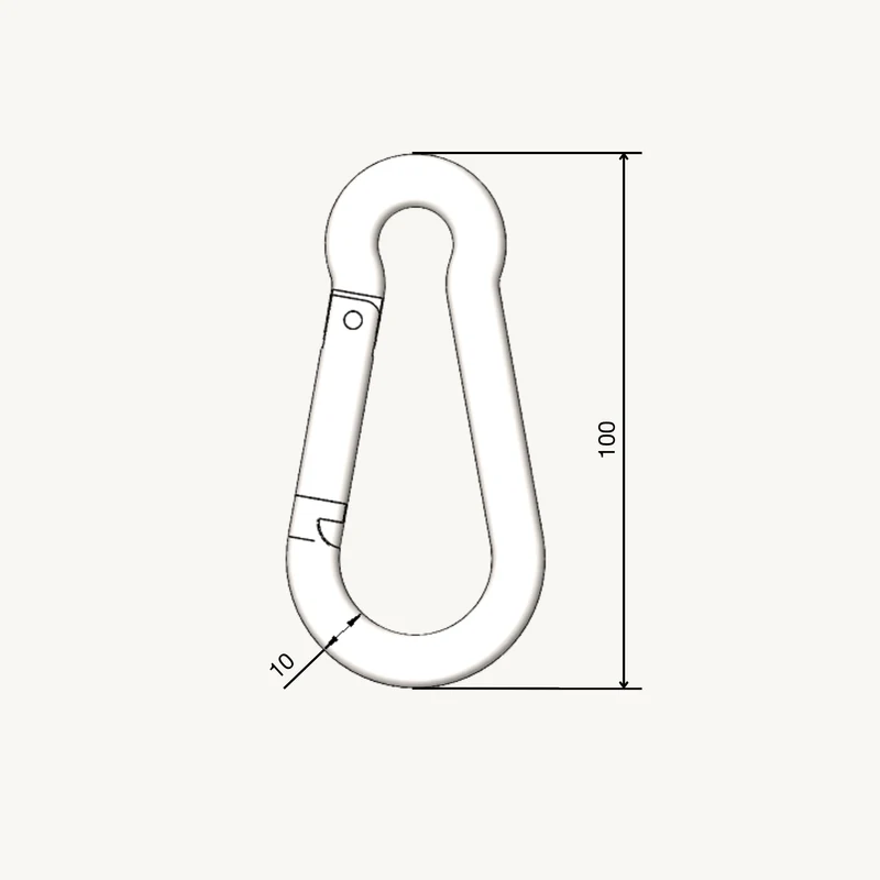 Mousqueton 10x100m
