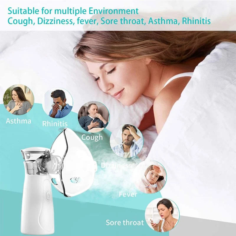 Inhalateur silencieux alimenté par batterie pour bébés, enfants et adultes