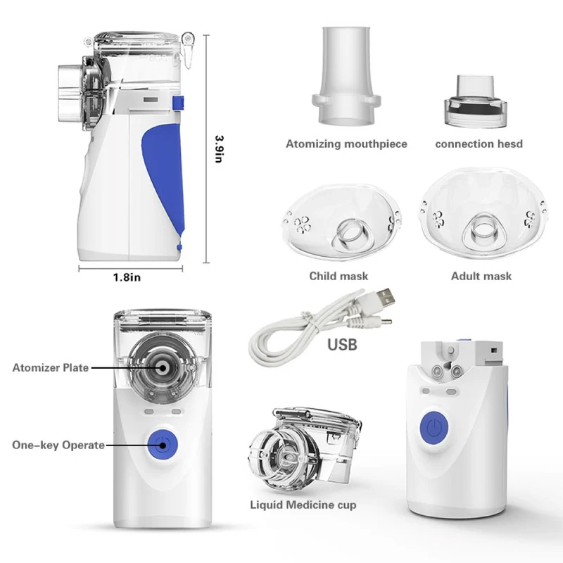Inhalateur silencieux alimenté par batterie pour bébés, enfants et adultes