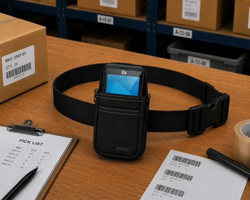 Étui ceinture pour scanner portable Elo destiné aux équipes de vente au détail et de service | Agoz
