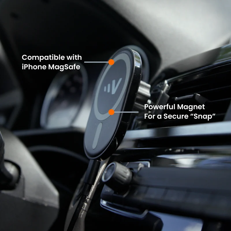 15W ULTRAFAST Magnetic Wireless Car Charger Mount