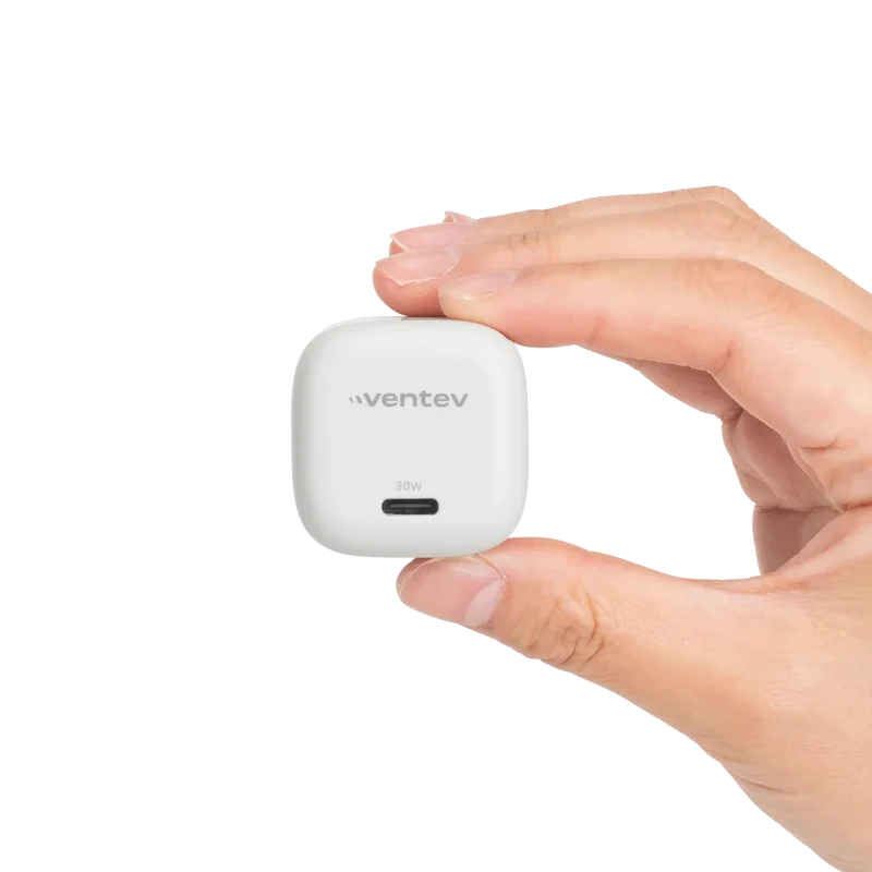30W ULTRAFAST USB-C Mini GaN Wall Charger and USB-C to Apple Lightning Cable